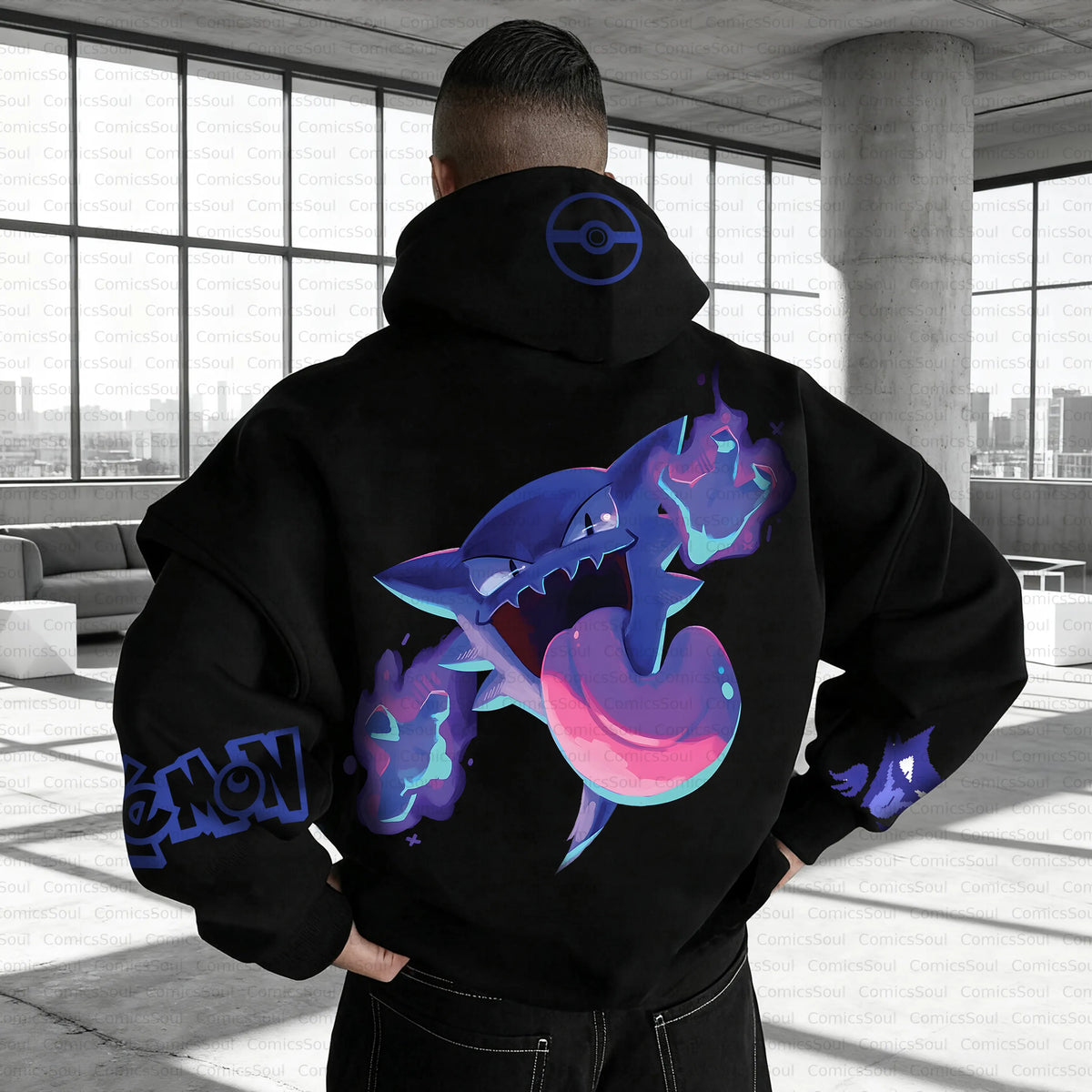 PKM-Unisex Anime Inspired Vintage Plush Hoodie