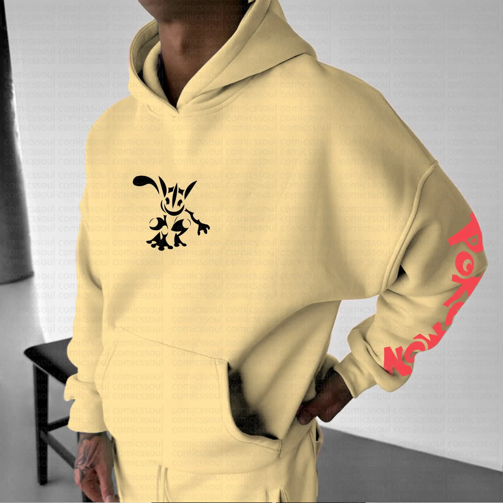 PKM-Unisex Anime Graphic Streetwear Vintage Hoodie