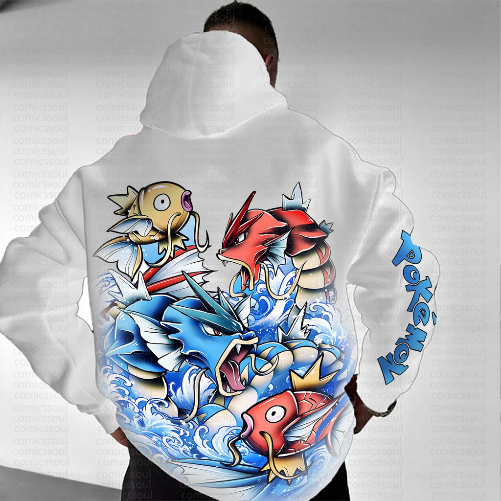 PKM-Unisex Anime Graphic Streetwear Vintage Hoodie