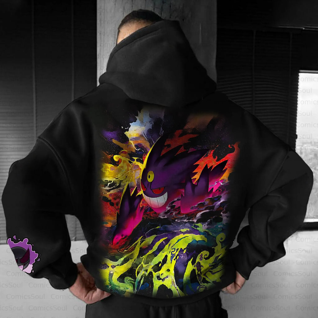 PKM-Unisex Anime Inspired Vintage Plush Hoodie