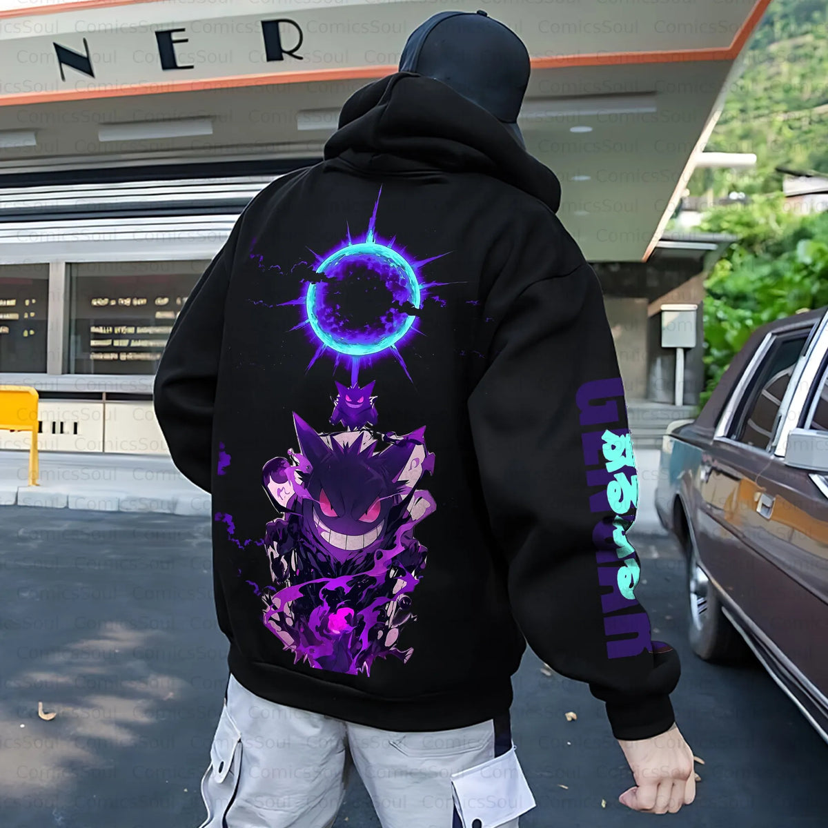 PKM-Unisex Anime Inspired Vintage Plush Hoodie