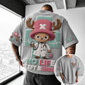 One Piece Unisex Short-Sleeve Corduroy T-Shirt With Anime Print