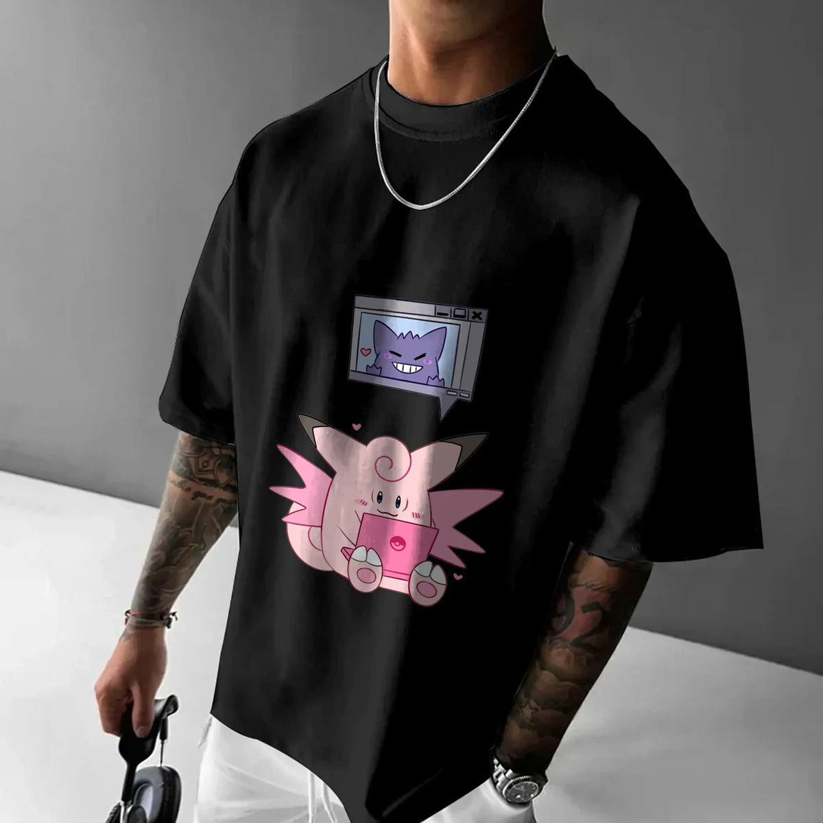 PKM-Unisex Anime Inspired Vintage T-Shirt