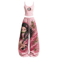 KNY Women's Anime-Print Camisole And Pants Set
