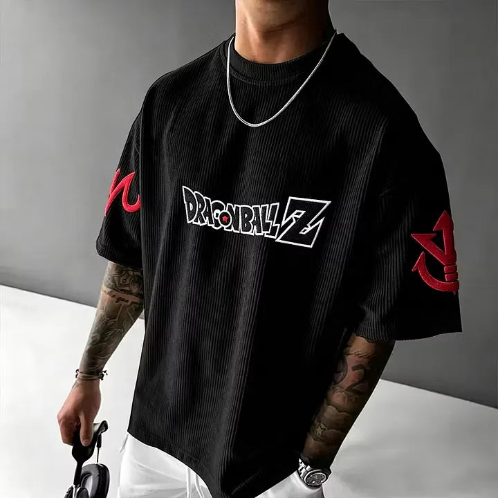 Dragon Ball Unisex Anime Inspired Vintage Corduroy T-Shirt