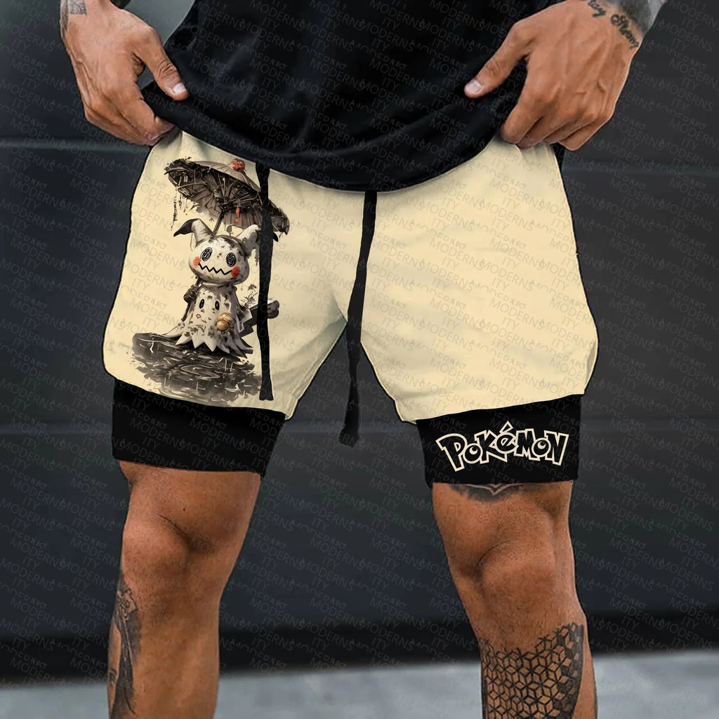 PKM-Unisex Casual Anime Streetwear Shorts