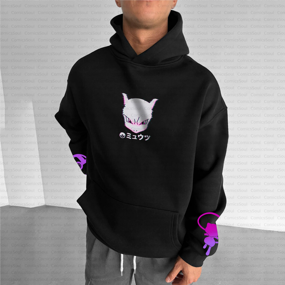 PKM-Unisex Anime Inspired Vintage Plush Hoodie
