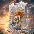 One Piece Pirate Crew Graphic Crew-Neck Tank Top