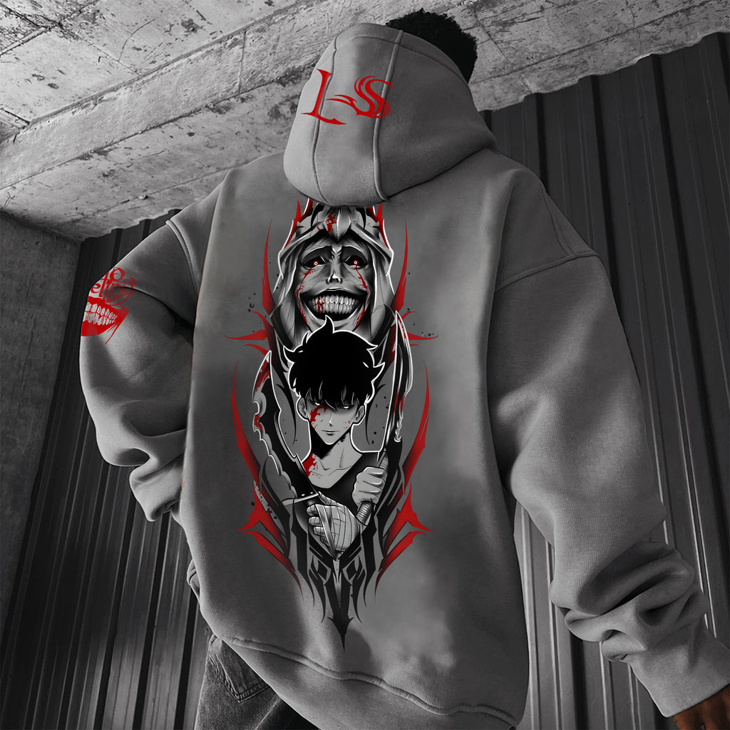 SL-Unisex Anime Graphic Streetwear Vintage Hoodie