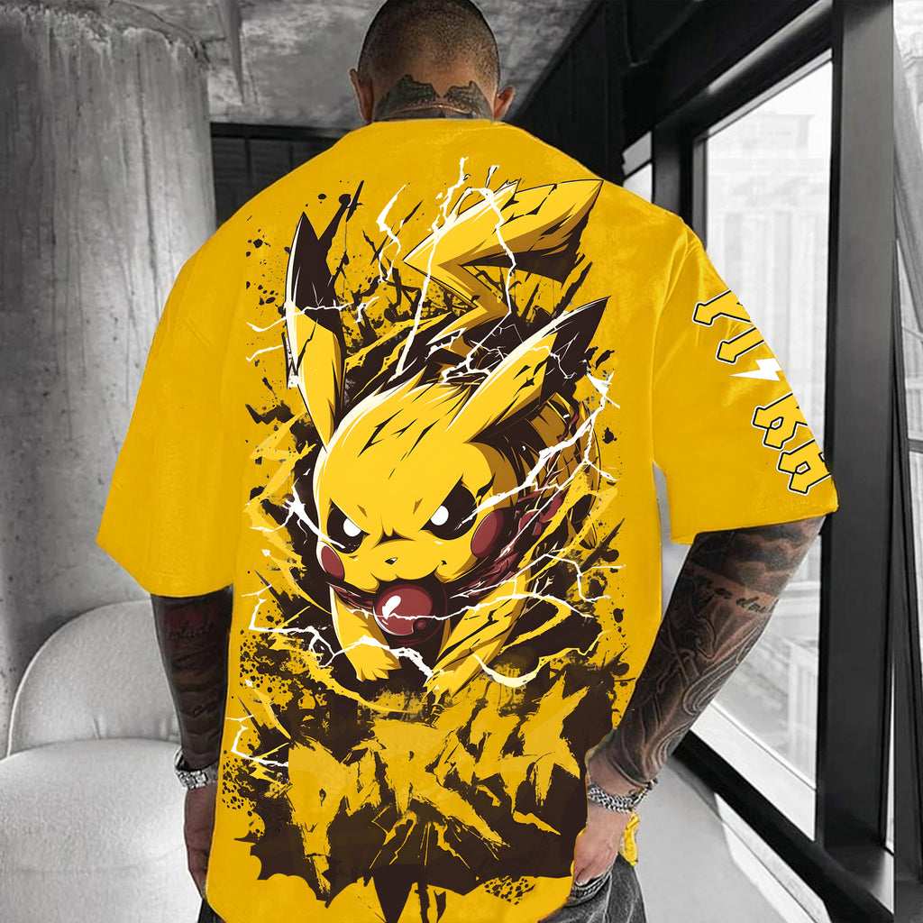 PKM-Unisex Anime Inspired Vintage T-Shirt