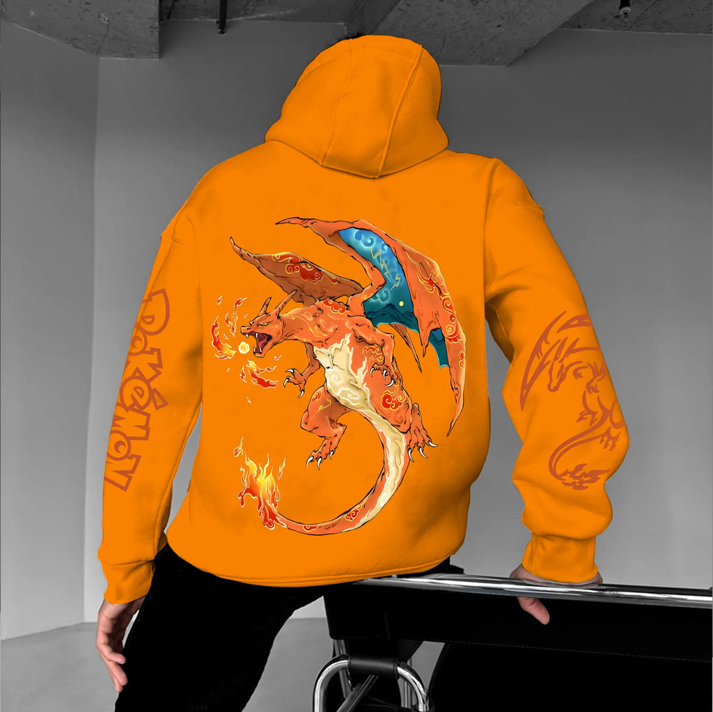 PKM-Unisex Anime Graphic Streetwear Vintage Hoodie