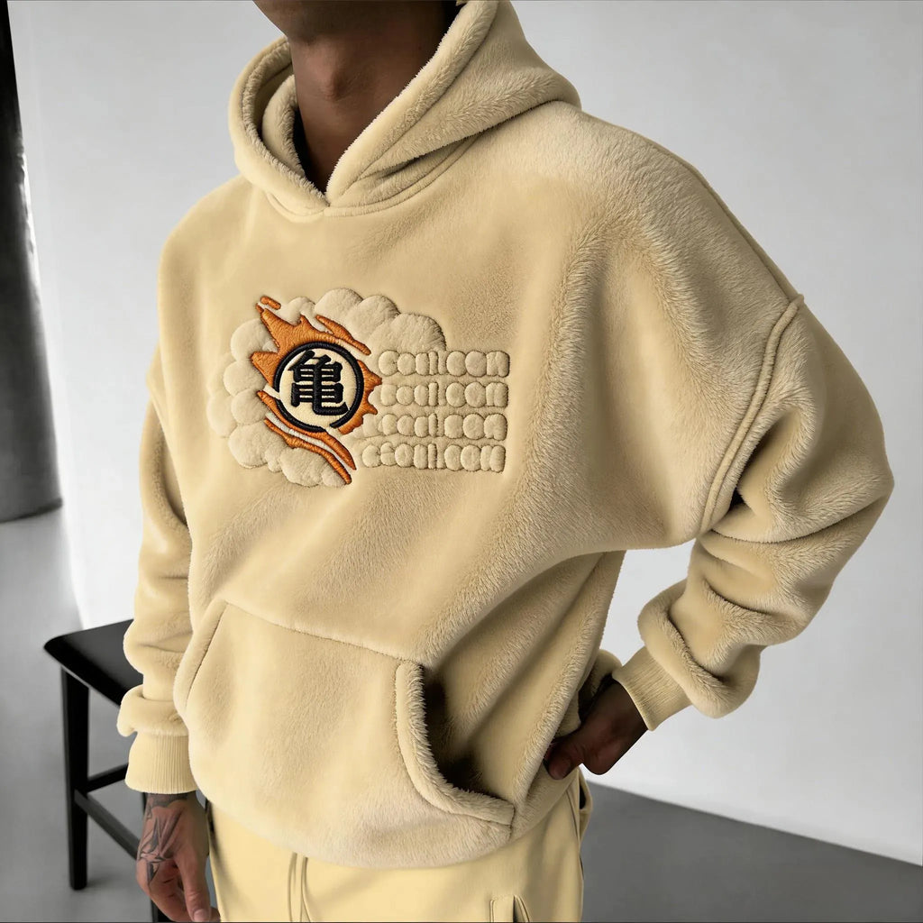 Dragon Ball Color Blocked Plush Hoodie