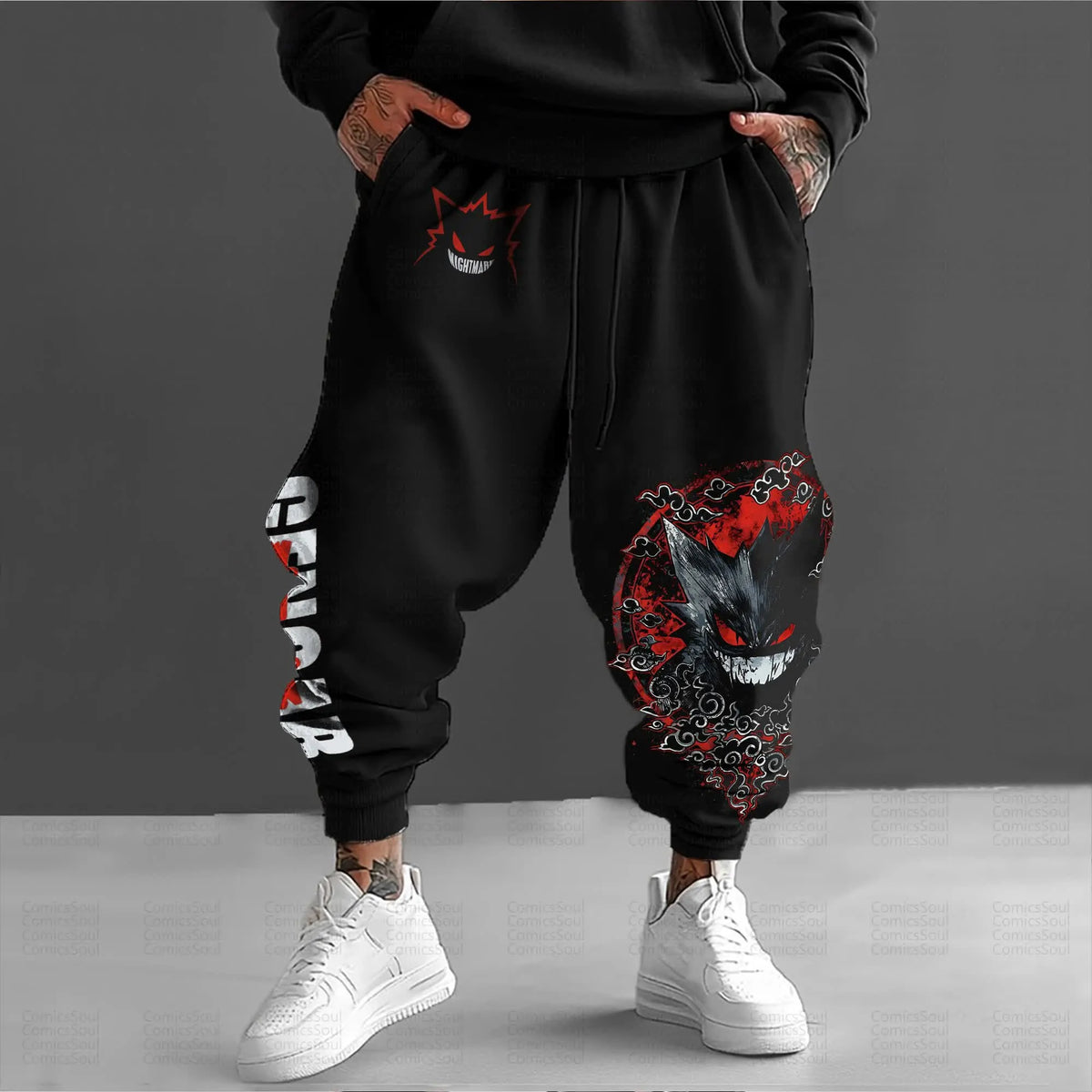 PKM-Unisex Anime Inspired Vintage Pants