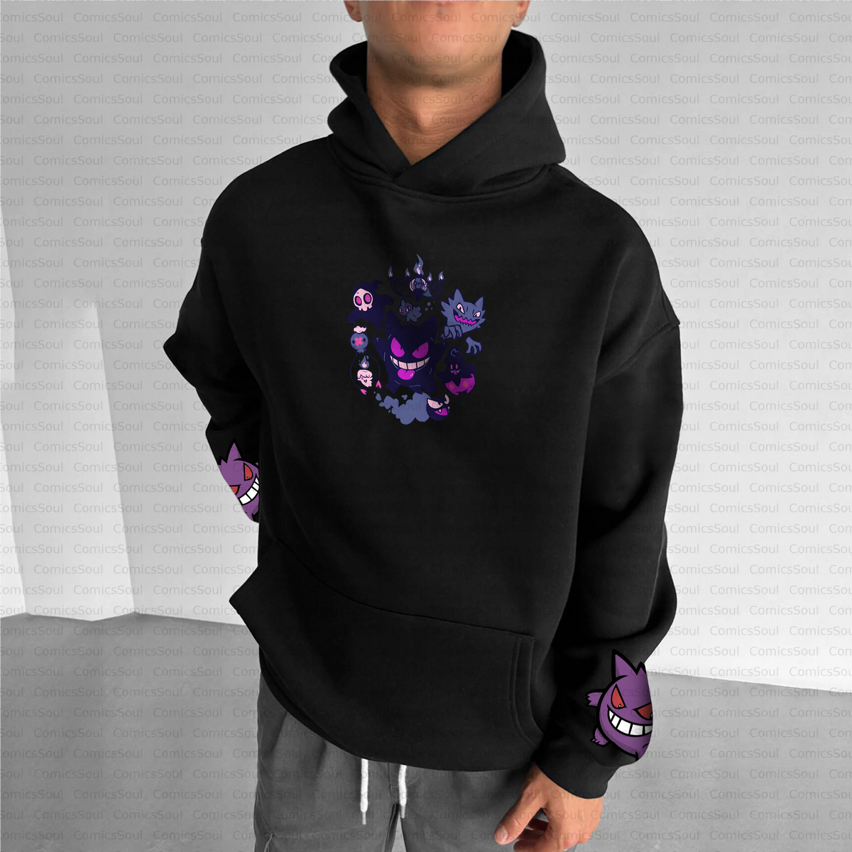PKM-Unisex Anime Inspired Vintage Plush Hoodie