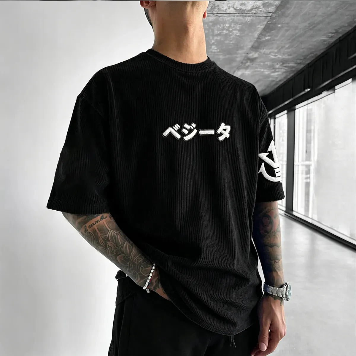 Dragon Ball Unisex Anime Inspired Vintage Corduroy T-Shirt