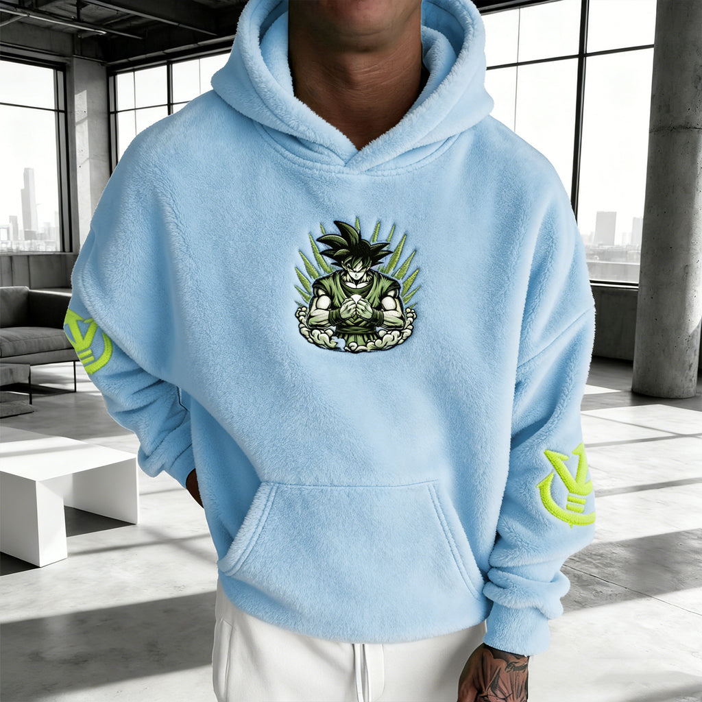 Dragon Ball Color Blocked Plush Hoodie