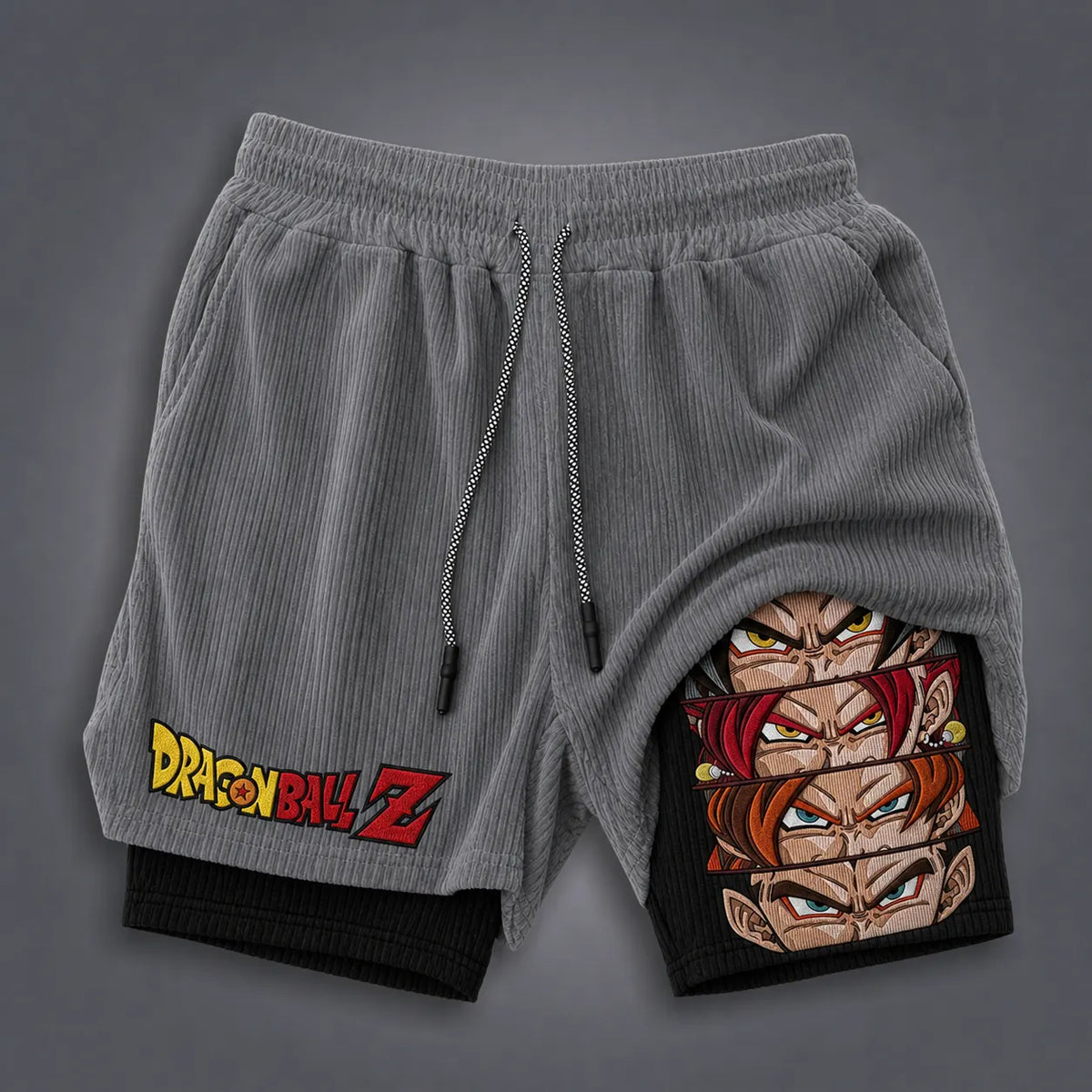Dragon Ball Unisex Double-layer Shorts With Anime Print