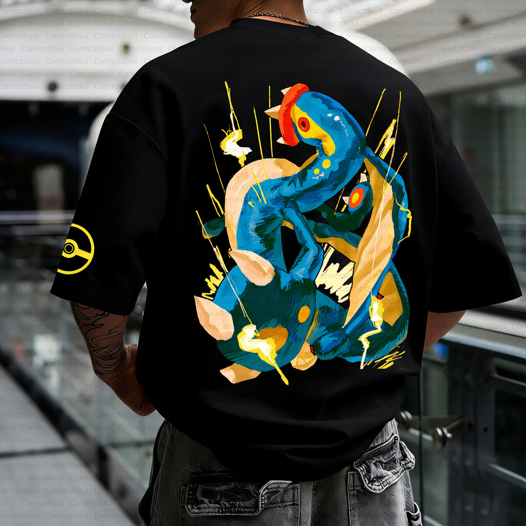 PKM-Unisex Anime Inspired Vintage T-Shirt