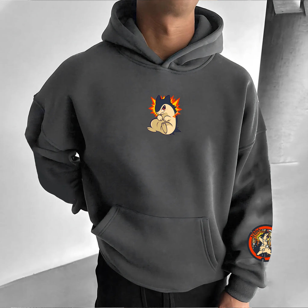 PKM-Unisex Anime Graphic Streetwear Vintage Hoodie