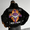 One Piece Color-blocked Plush Hoodie