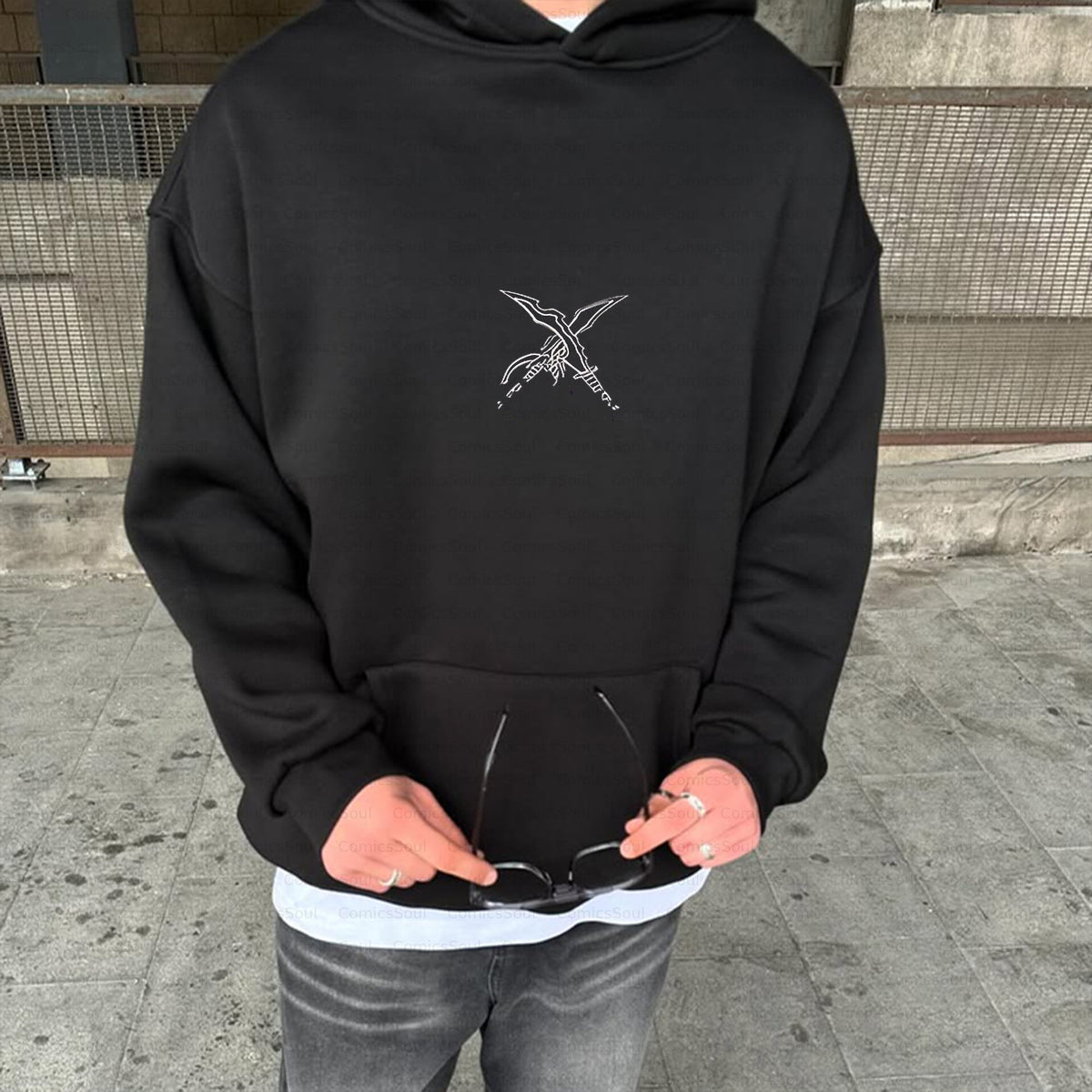 SL-Unisex Anime Inspired Vintage Plush Hoodie