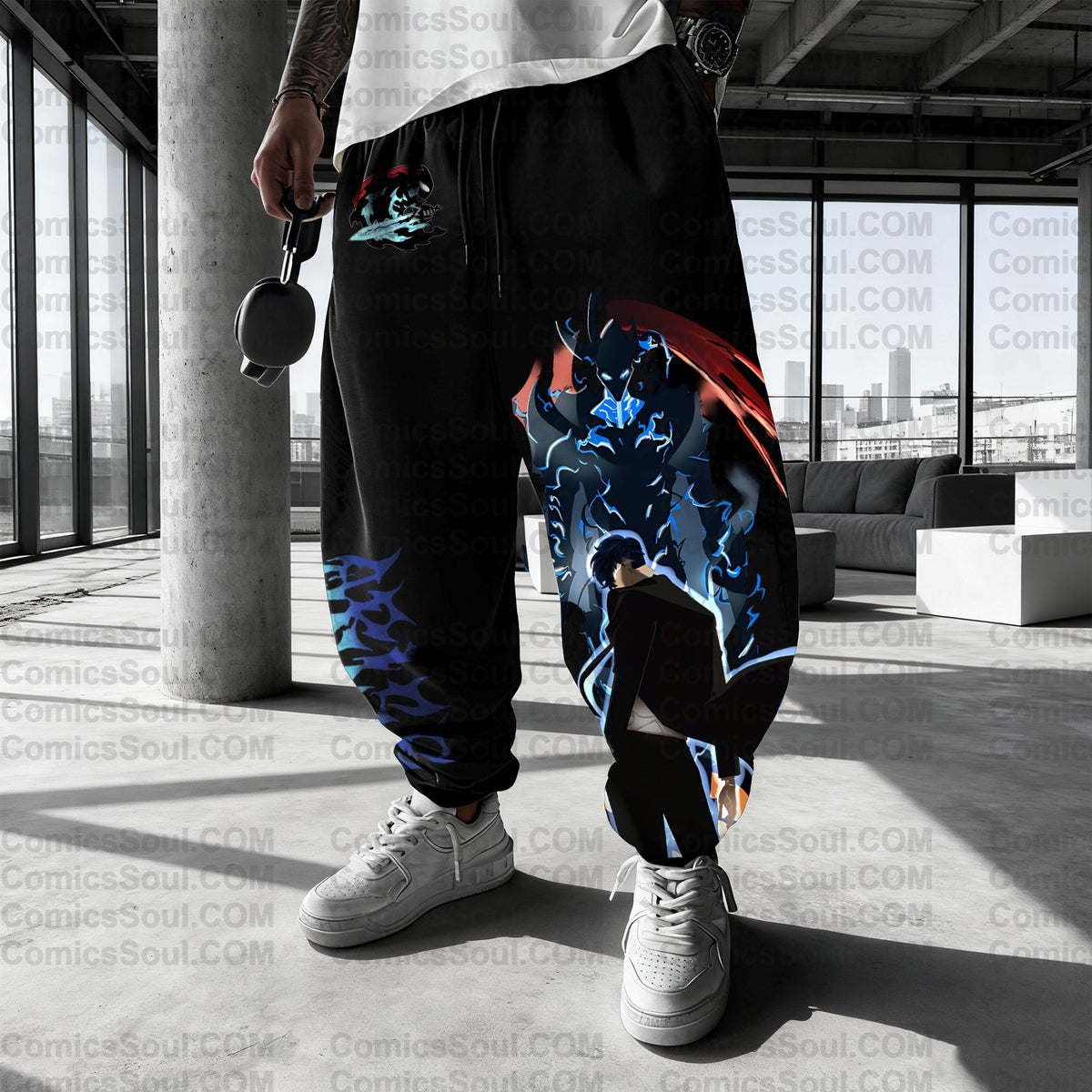 SL-Unisex Anime Inspired Vintage Plush Pants