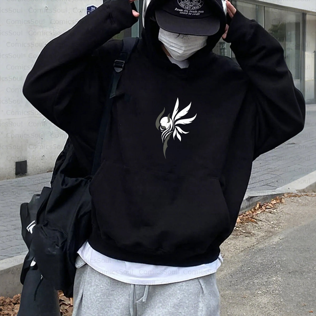 PKM-Unisex Anime Inspired Vintage Plush Hoodie