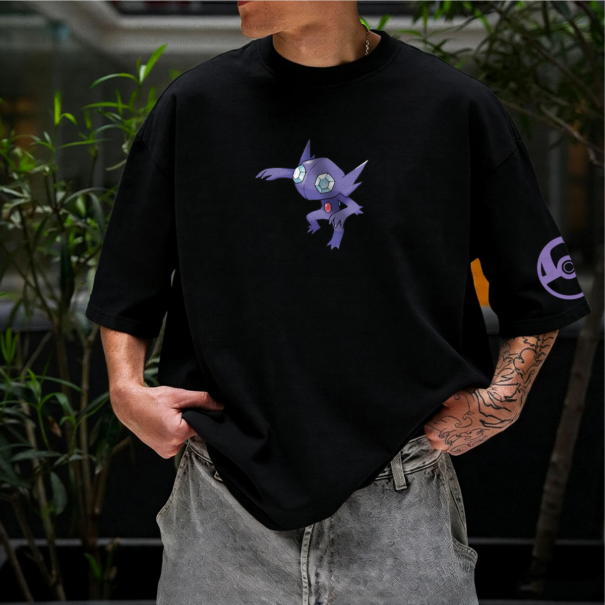 PKM-Unisex Anime Inspired Vintage T-Shirt
