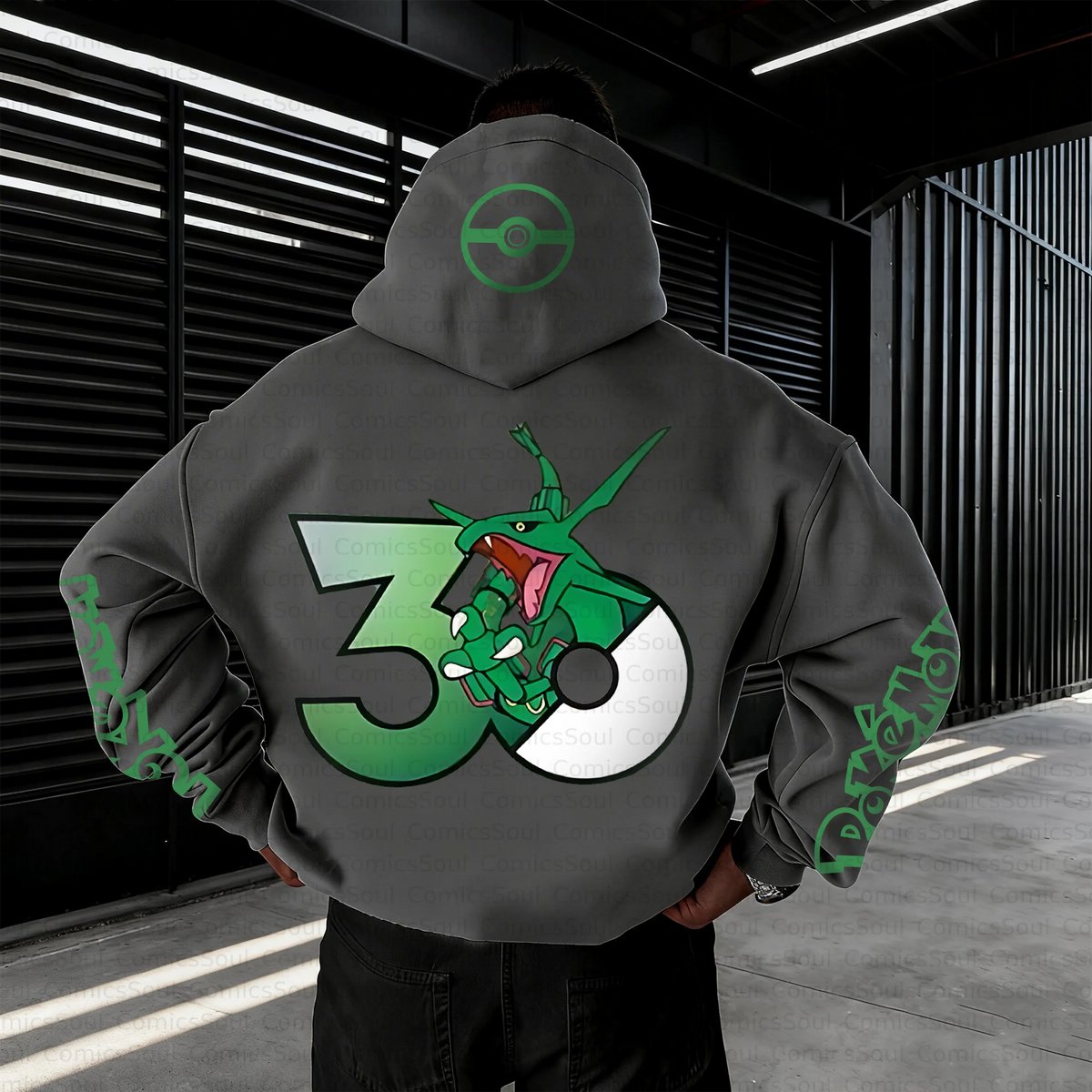 PKM-Unisex Anime Inspired Vintage Plush Hoodie