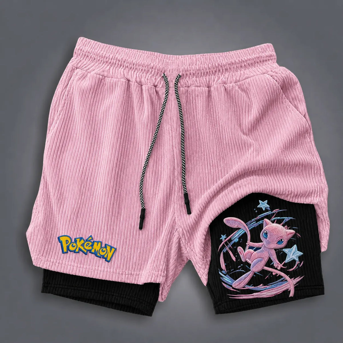 Pokémon Unisex Double-layer Shorts With Anime Print