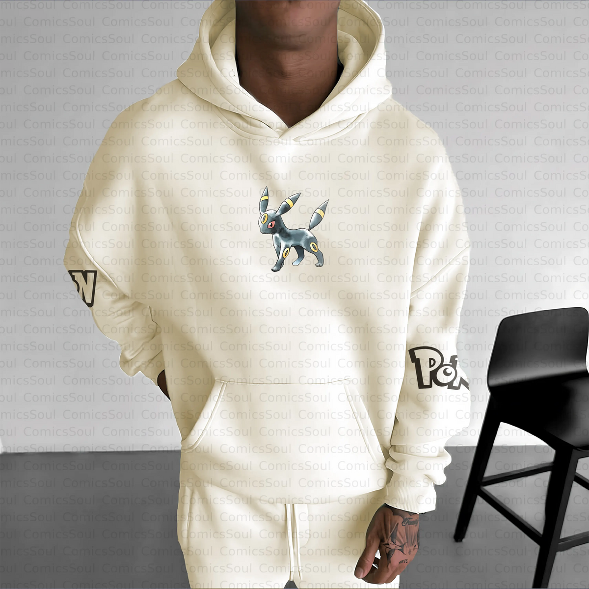 PKM-Unisex Anime Inspired Vintage Plush Hoodie
