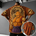 Dragon Ball Unisex Short-Sleeve Corduroy T-Shirt With Anime Print