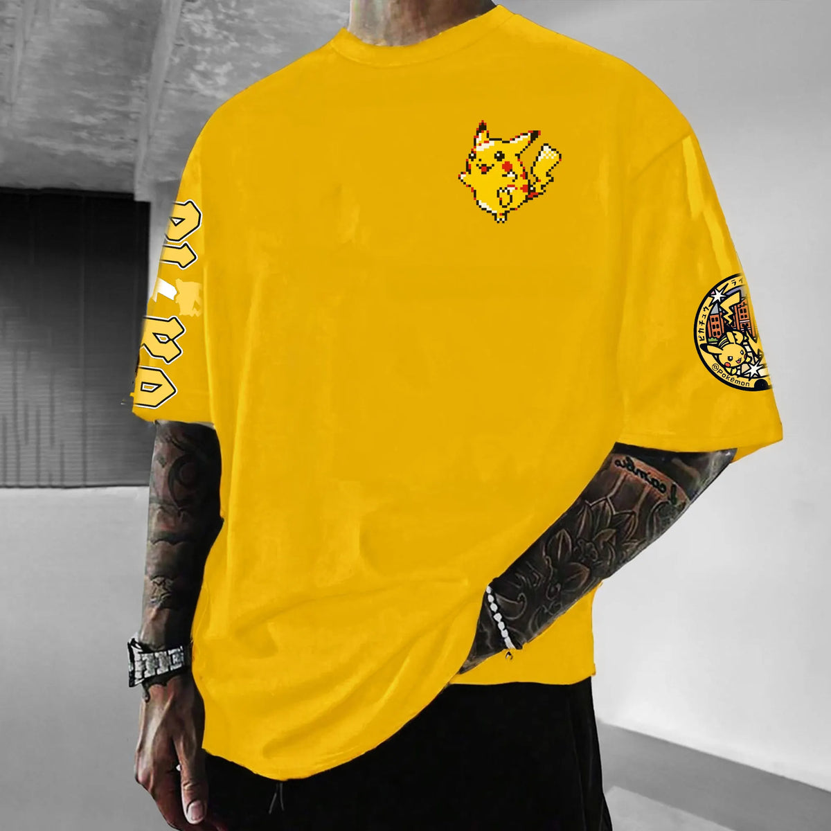 PKM-Unisex Anime Inspired Vintage T-Shirt