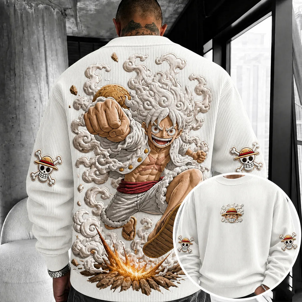 One Piece Unisex Anime-print Crewneck Sweatshirt