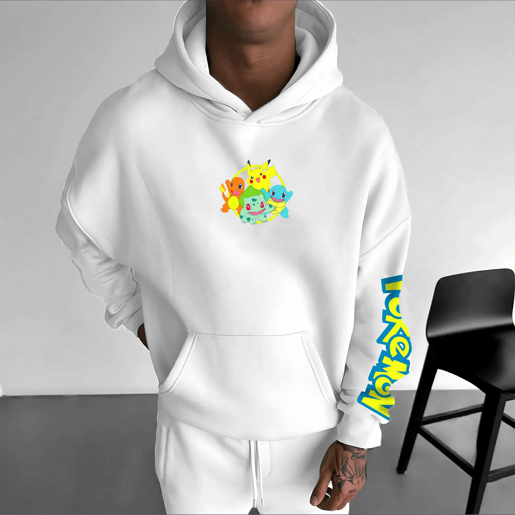 PKM-Unisex Anime Graphic Streetwear Vintage Hoodie