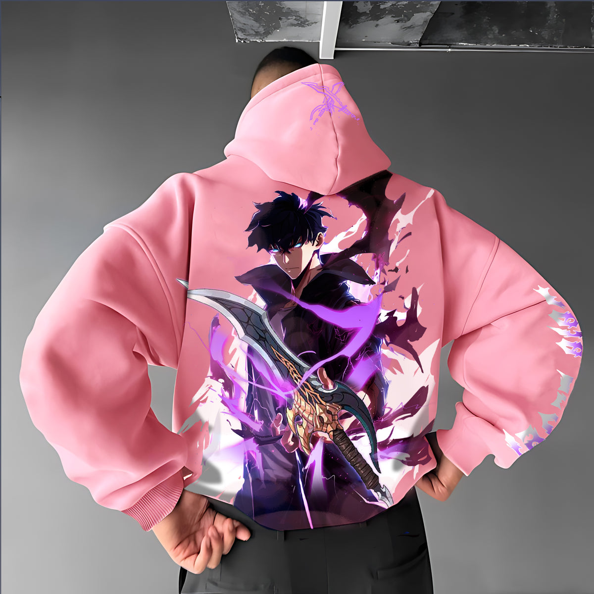 SL-Unisex Anime Graphic Streetwear Vintage Hoodie