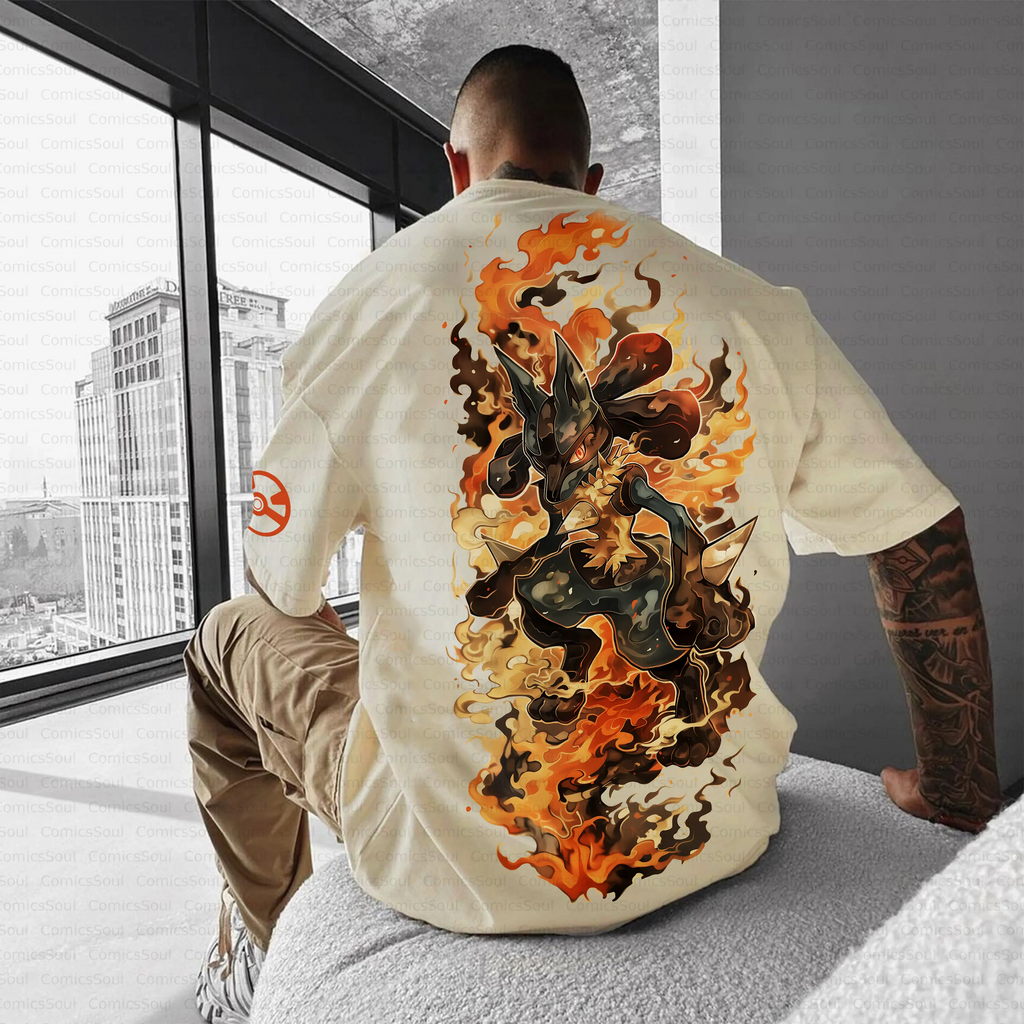 PKM-Unisex Anime Inspired Vintage T-Shirt