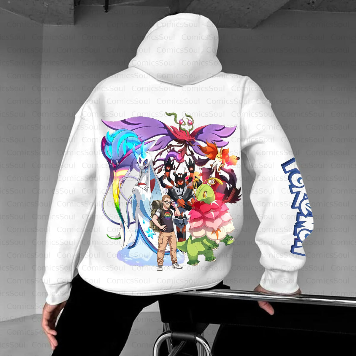 PKM-Unisex Anime Inspired Vintage Plush Hoodie
