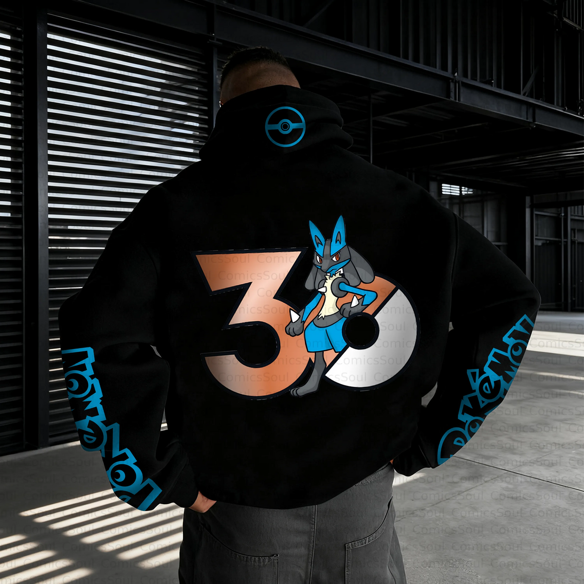 PKM-Unisex Anime Inspired Vintage Plush Hoodie