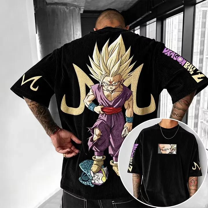 Dragon Ball Anime Vintage Waffle Knit T-Shirt