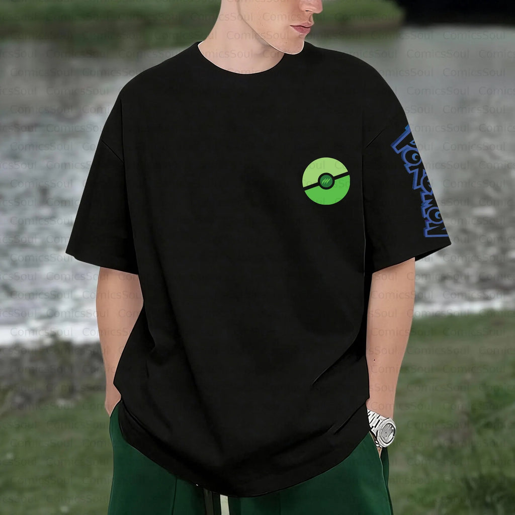 PKM-Unisex Anime Inspired Vintage T-Shirt