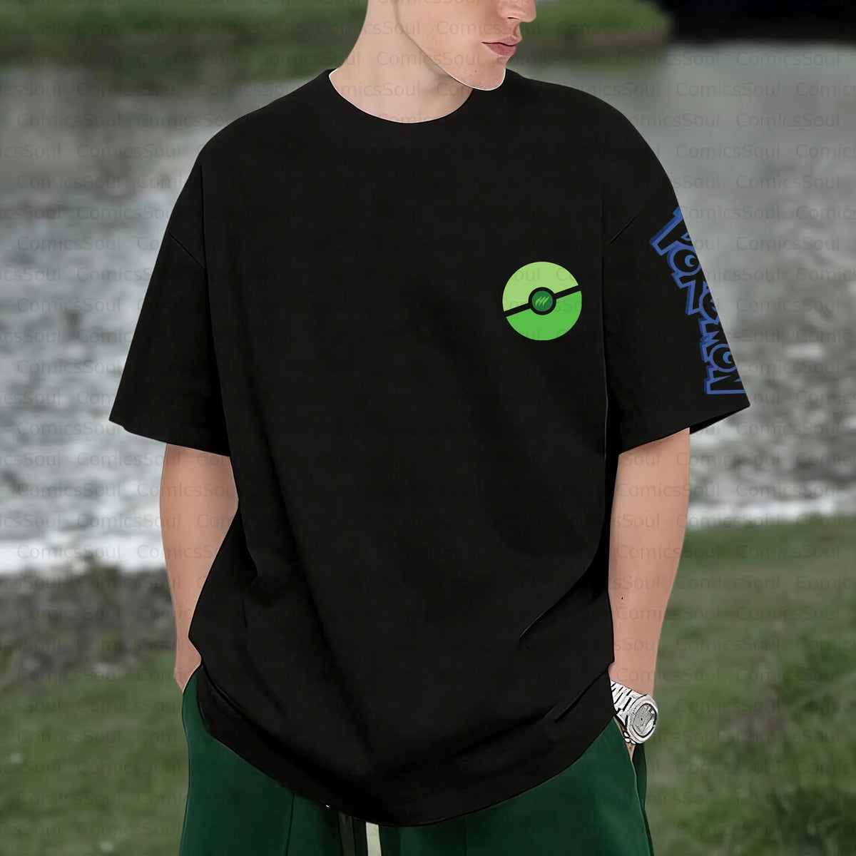 PKM-Unisex Anime Inspired Vintage T-Shirt