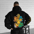 PKM-Unisex Anime Graphic Streetwear Vintage Plush Hoodie