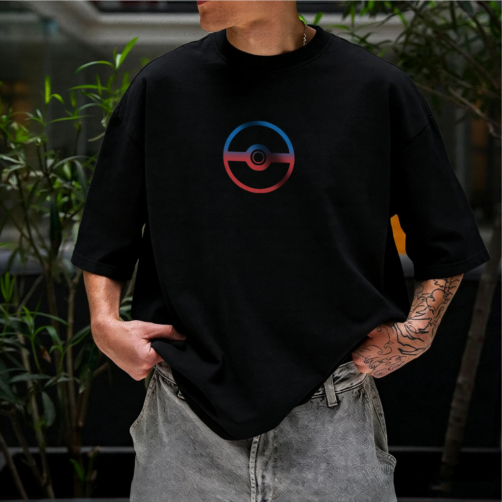 PKM-Unisex Anime Inspired Vintage T-Shirt