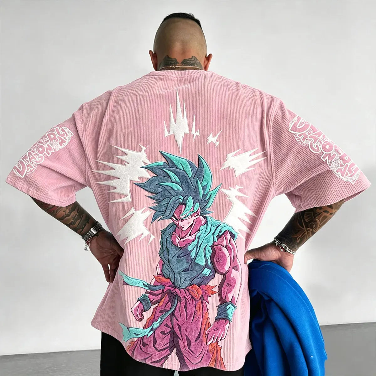 Dragon Ball Unisex Anime Inspired Vintage Corduroy T-Shirt