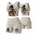 Dragon Ball Women's Anime-Print Tank Top And Shorts Sports Set