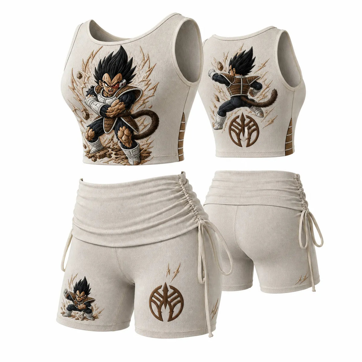 Dragon Ball Women's Anime-Print Tank Top And Shorts Sports Set