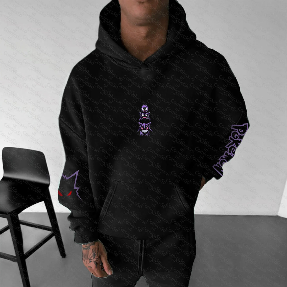 PKM-Unisex Anime Graphic Streetwear Vintage Hoodie
