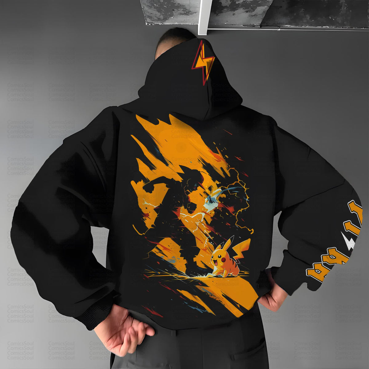 PKM-Unisex Anime Graphic Streetwear Vintage Hoodie