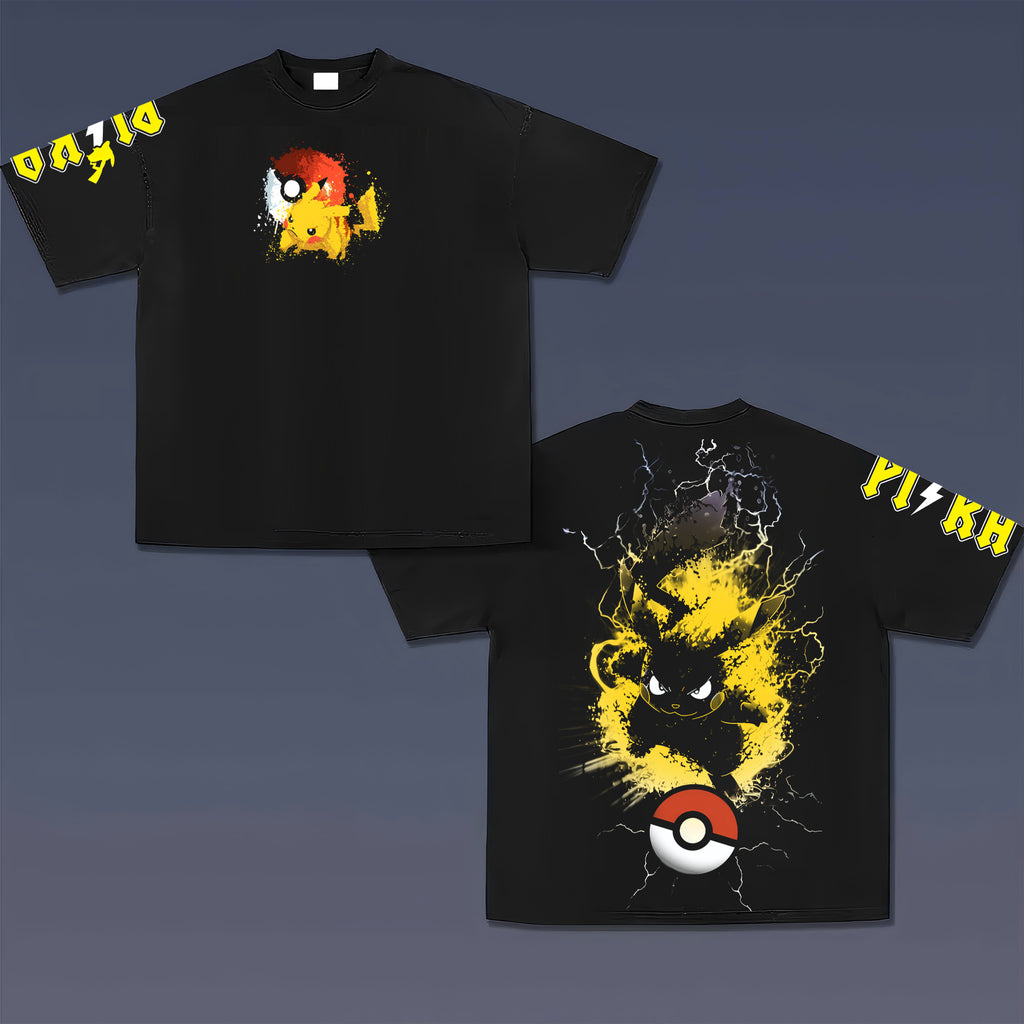 PKM-Unisex Anime Inspired Vintage T-Shirt